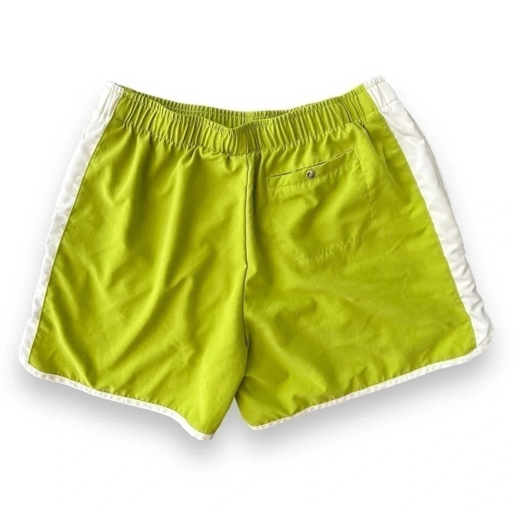 NIKE Lime Green and White Active Shorts | Size Small - Picture 2 of 6
